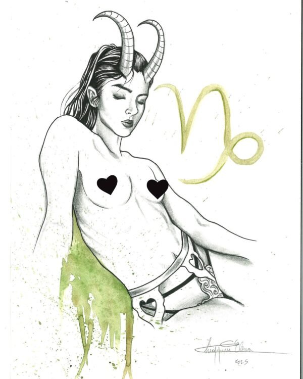 «Capricorno» — illustrazione di Elena Chiappini