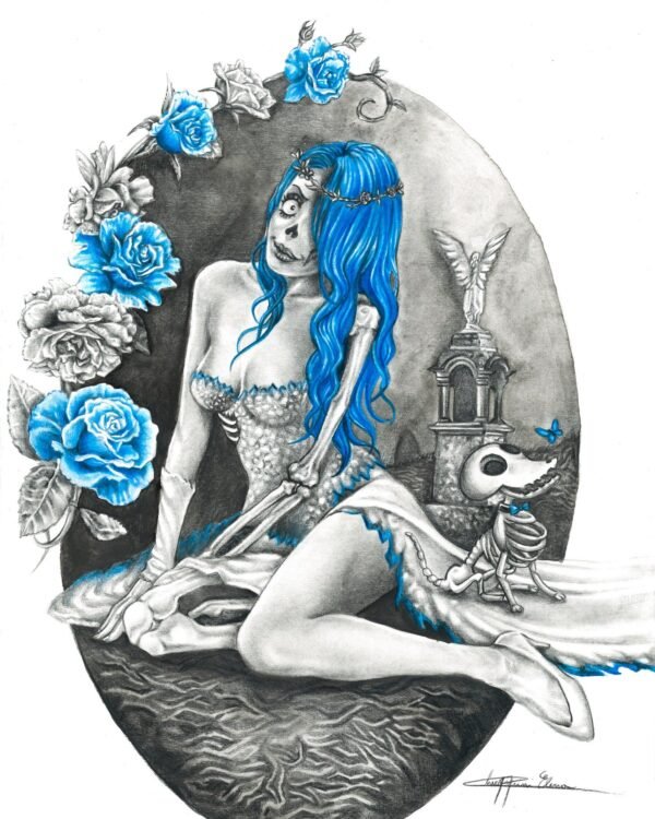«La sposa cadavere» — illustrazione di Elena Chiappini