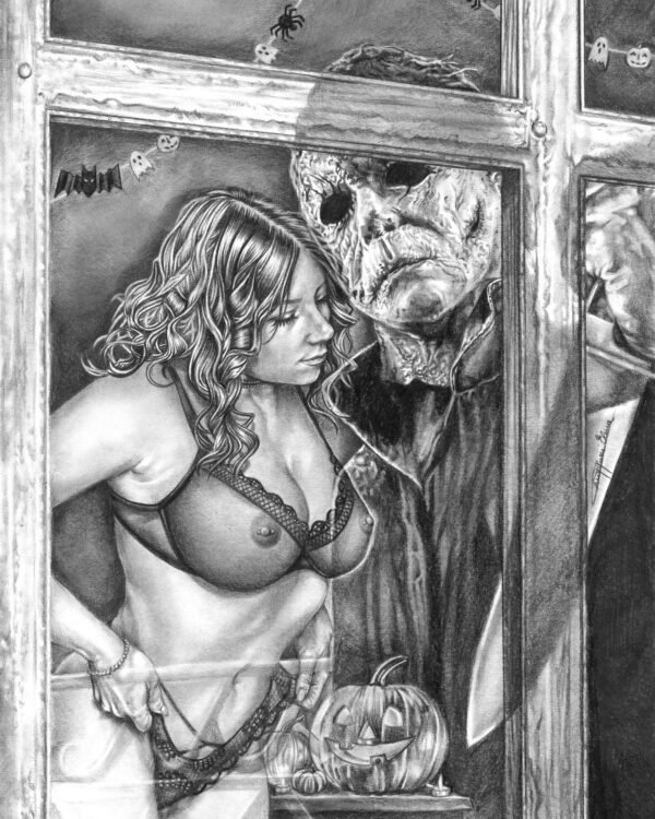 «Michael Myers» — illustrazione di Elena Chiappini