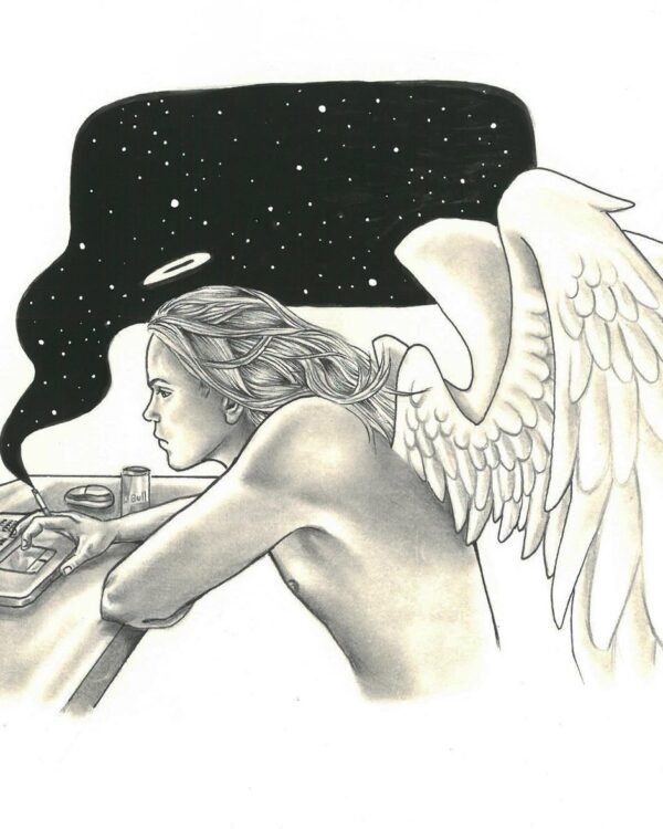 «NFT Angel 4» — illustrazione di Elena Chiappini