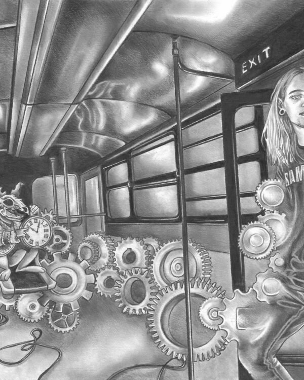 «Olli — treno» — illustrazione di Elena Chiappini